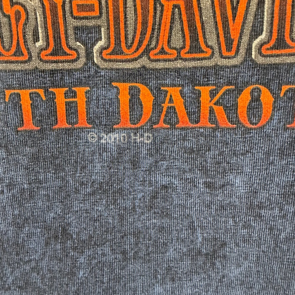 Harley Davidson Mens Sturgis 75th Anniversary T-Shirt Deadwood SD Eagle Blue XL - Picture 6 of 6